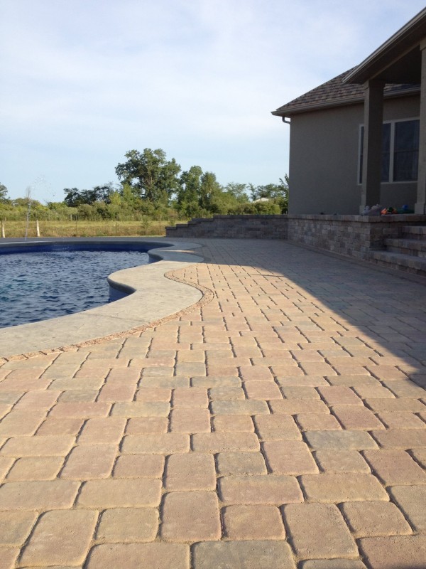 Paver Pool Deck in Dayton Ohio