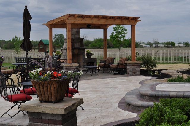 Outdoor Living Space with Pergola