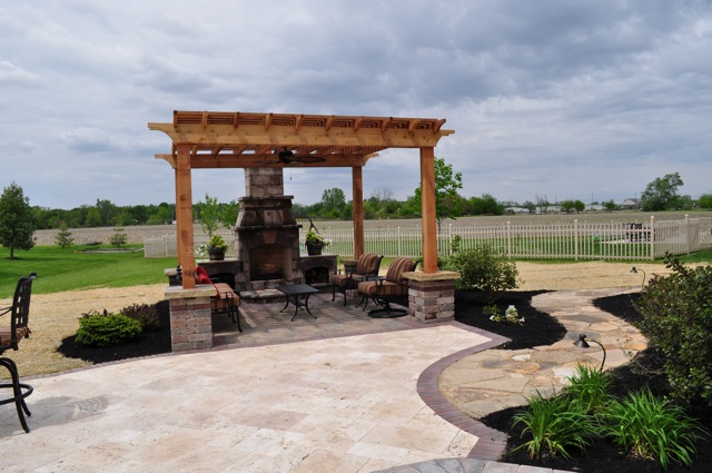 Travertine Patio