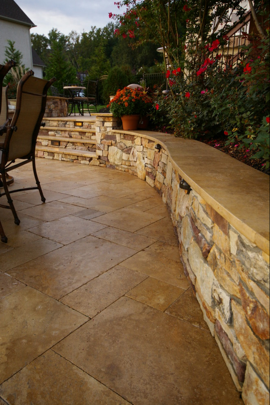 Travertine Patio