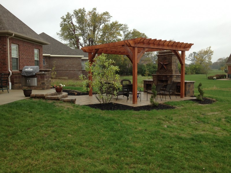 Paver patio with pergola in Centerville, Ohio