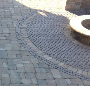 miter cut pavers